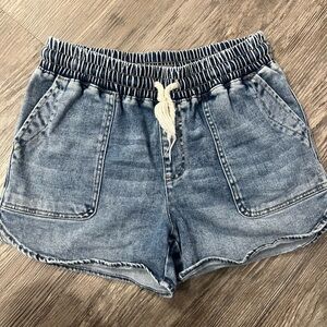 Maurices High Waist Denim Blue Shorts